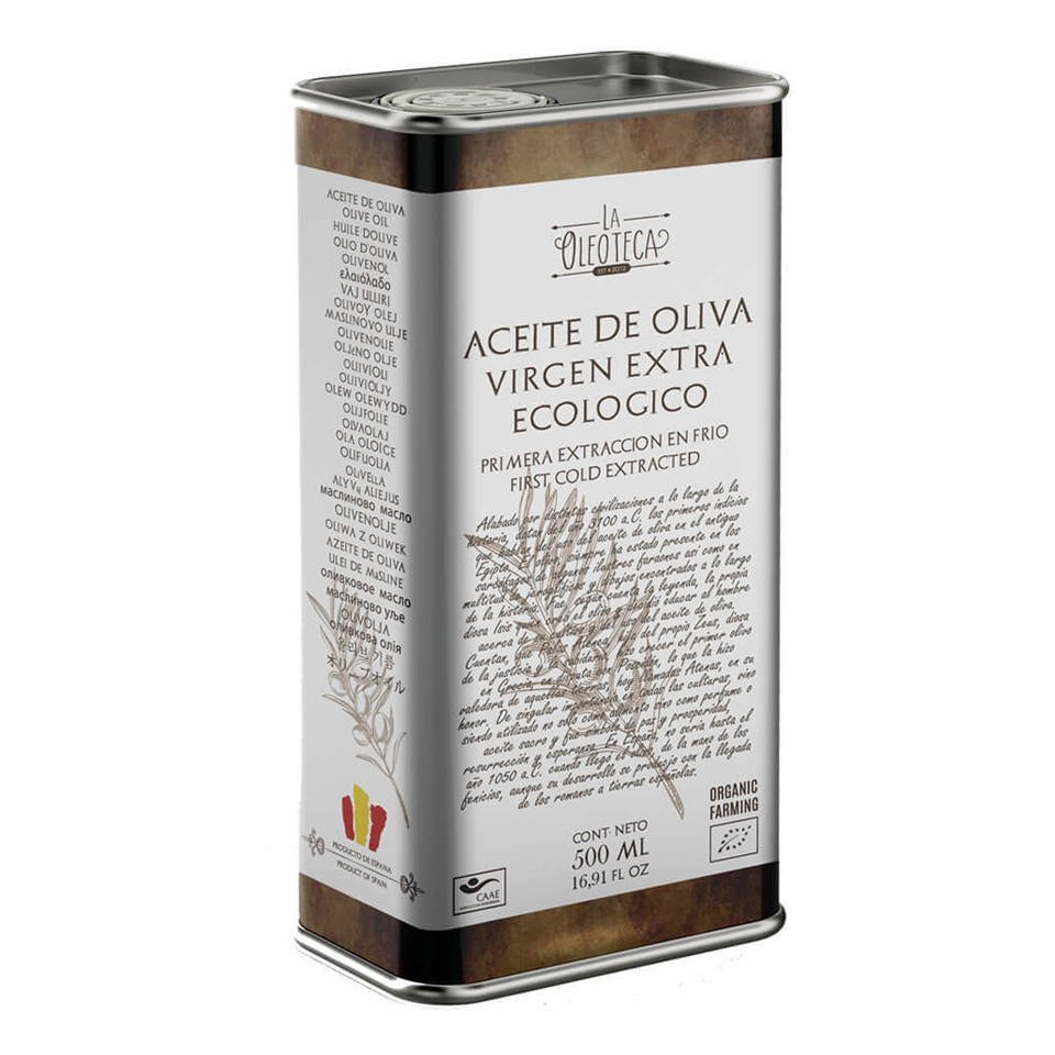 Aceite de oliva biologico lata 500 ml La Oleoteca 2